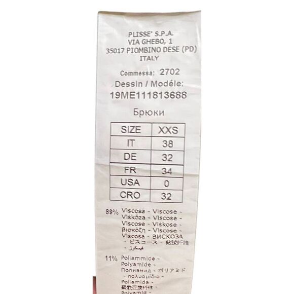 SMARTEEZ Made in Italy Striped Cotton Blend Pant Size 0 - Picture 8 of 8